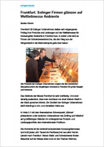 Report Solinger Boten